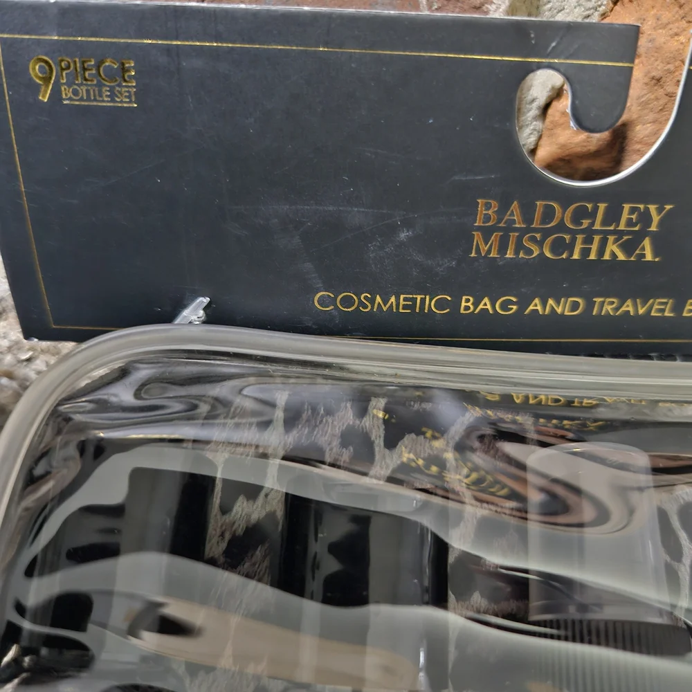 Badgley Mischka Leopard Print Makeup Organizer